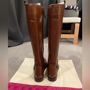 Tory Burch Leather Derby Riding Boot